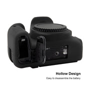 PULUZ Soft Silicone Protective Case for Canon EOS 77D(Black)