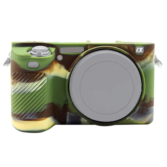 PULUZ Soft Silicone Protective Case for Sony ILCE-6500(Camouflage)