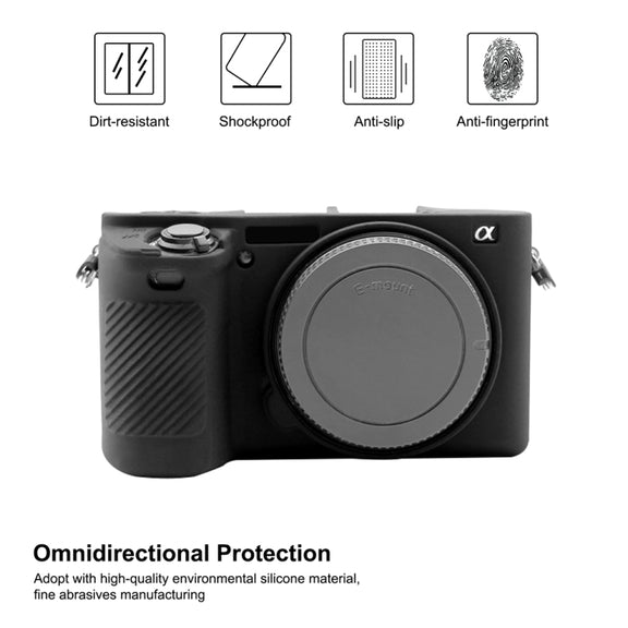 PULUZ Soft Silicone Protective Case for Sony ILCE-6500(Black)
