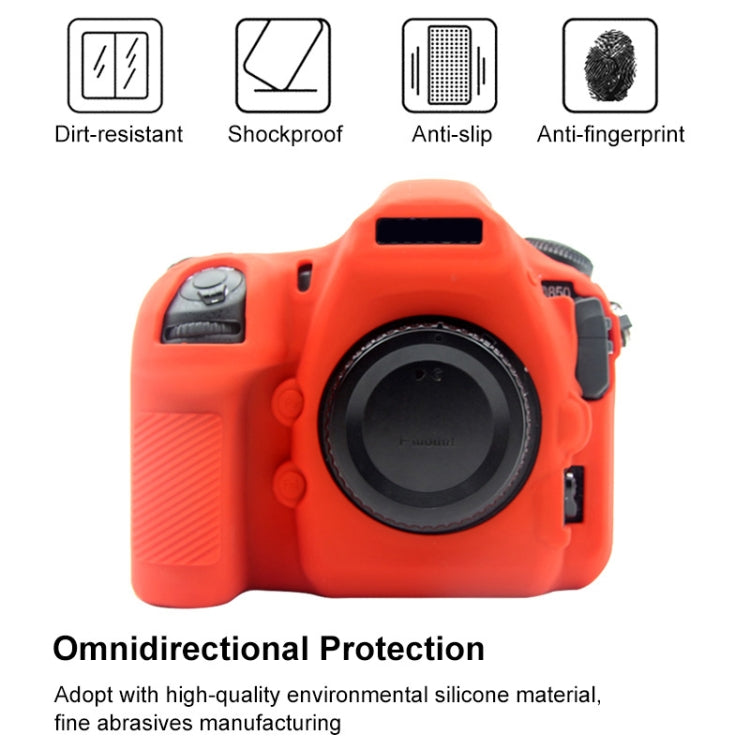 PULUZ Soft Silicone Protective Case for Nikon D850(Red)
