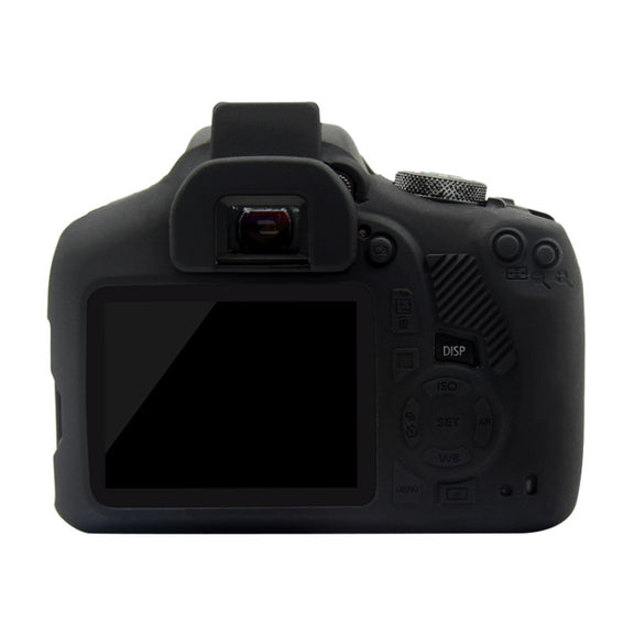 PULUZ Soft Silicone Protective Case for Canon EOS 1300D / 1500D(Black)