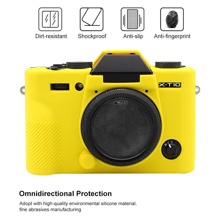 PULUZ Soft Silicone Protective Case for FUJIFILM XT10(Yellow)