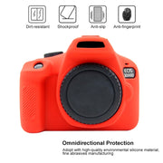 PULUZ Soft Silicone Protective Case for Canon EOS 3000D / 4000D(Red)