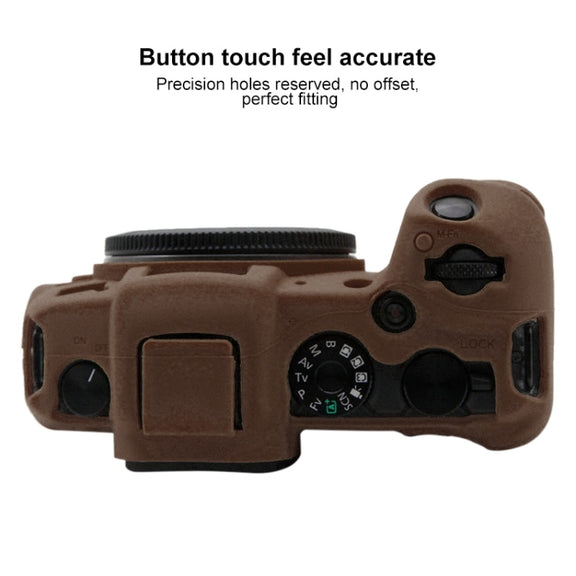 PULUZ Soft Silicone Protective Case for Canon EOS RP(Coffee)