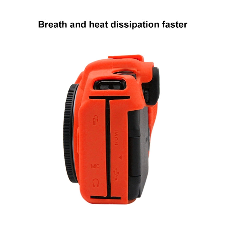 PULUZ Soft Silicone Protective Case for Canon EOS RP(Red)