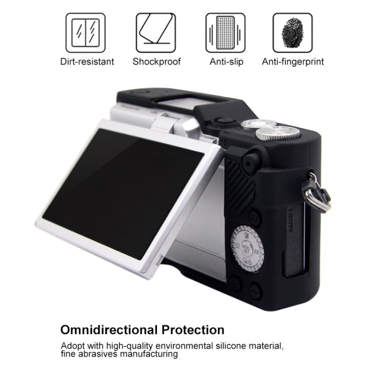PULUZ Soft Silicone Protective Case for Panasonic Lumix GF10(Black)