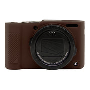 PULUZ Soft Silicone Protective Case for Panasonic Lumix  LX10(Coffee)