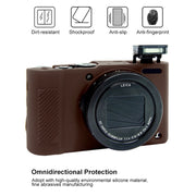 PULUZ Soft Silicone Protective Case for Panasonic Lumix  LX10(Coffee)