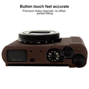 PULUZ Soft Silicone Protective Case for Panasonic Lumix  LX10(Coffee)