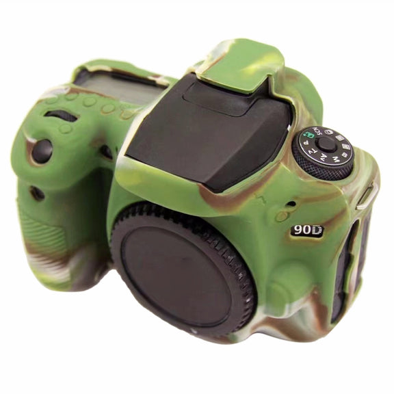 PULUZ Soft Silicone Protective Case for Canon EOS 90D (Camouflage)