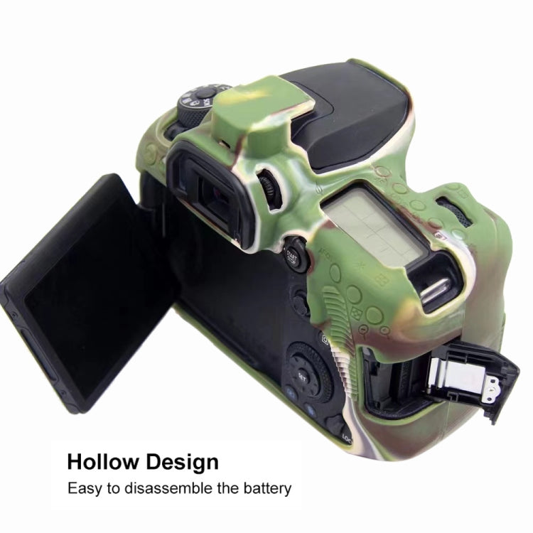 PULUZ Soft Silicone Protective Case for Canon EOS 90D (Camouflage)
