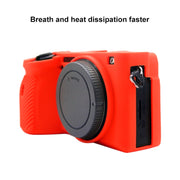 PULUZ Soft Silicone Protective Case for Sony A6600 / ILCE-6600(Red)