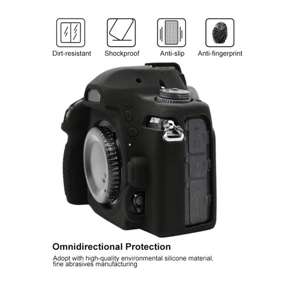 PULUZ Soft Silicone Protective Case for Nikon D780(Black)