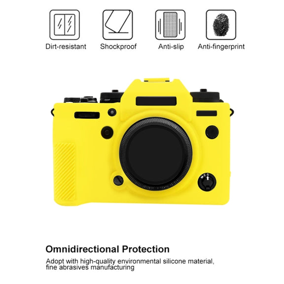 PULUZ Soft Silicone Protective Case for Fujifilm X-T4(Yellow)