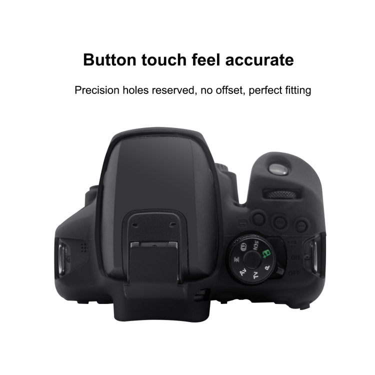 PULUZ Soft Silicone Protective Case for Canon EOS 850D(Black)