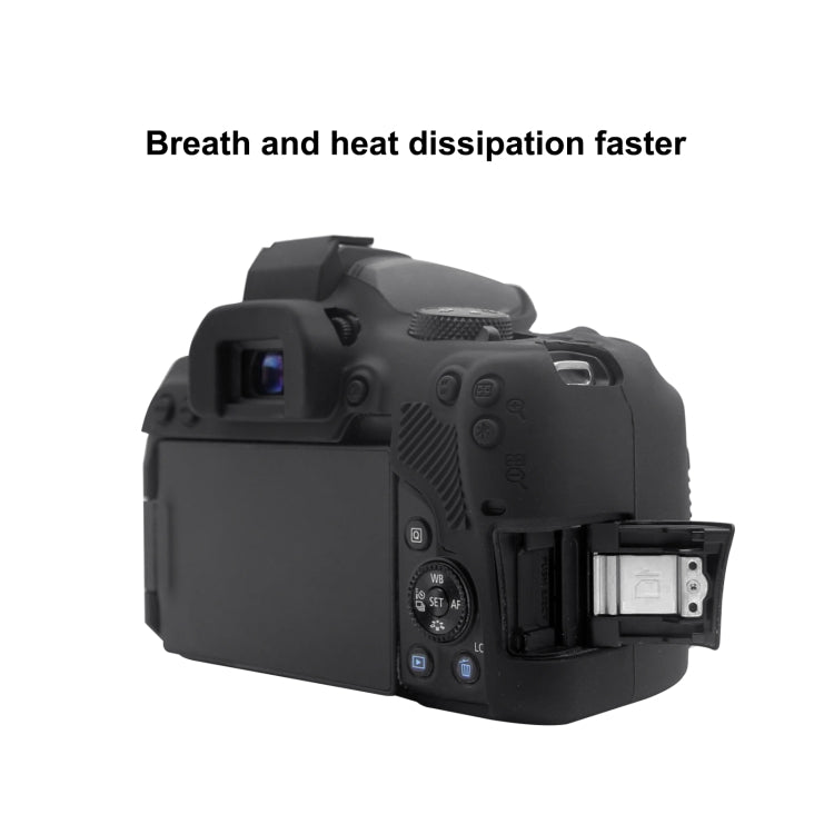 PULUZ Soft Silicone Protective Case for Canon EOS 850D(Black)