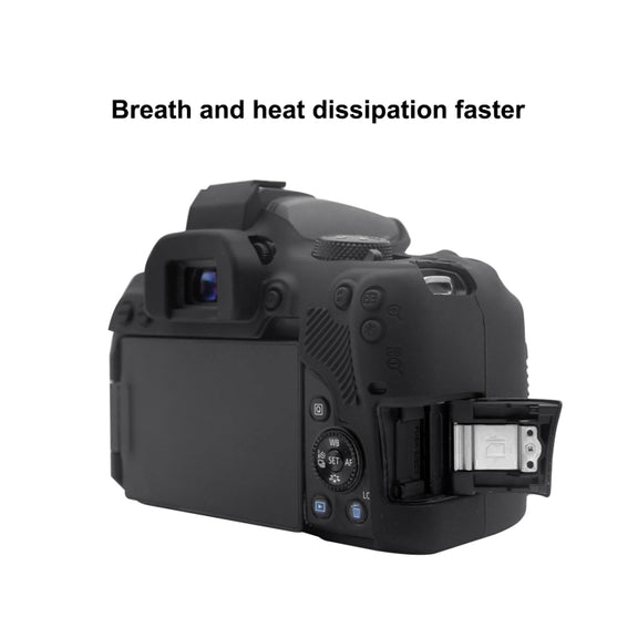 PULUZ Soft Silicone Protective Case for Canon EOS 850D(Black)