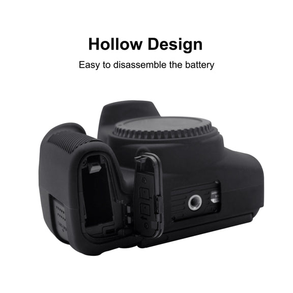 PULUZ Soft Silicone Protective Case for Canon EOS 850D(Black)