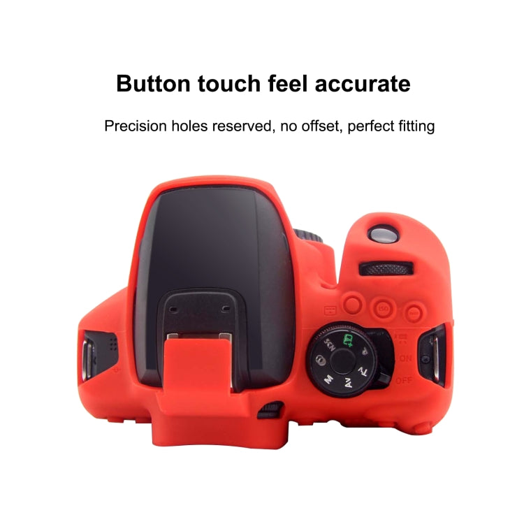 PULUZ Soft Silicone Protective Case for Canon EOS 850D(Red)