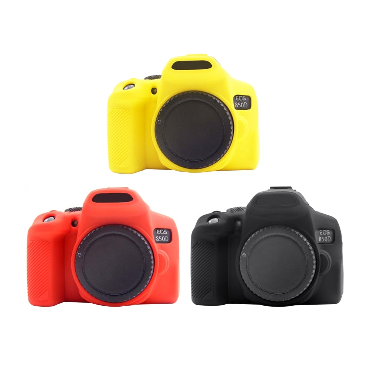 PULUZ Soft Silicone Protective Case for Canon EOS 850D(Yellow)