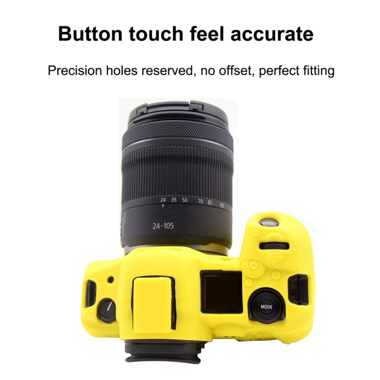 PULUZ Soft Silicone Protective Case for Canon EOS R5(Yellow)