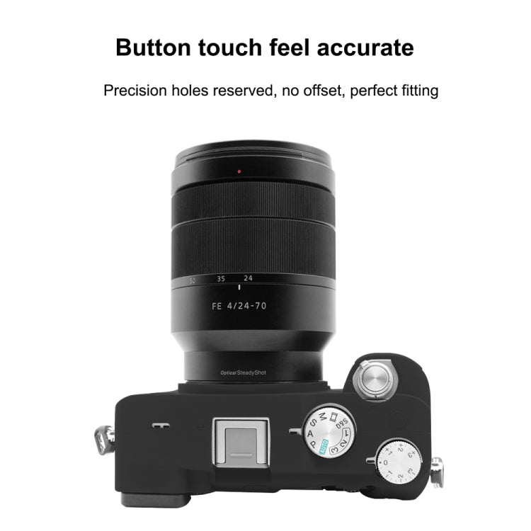 PULUZ Soft Silicone Protective Case for Sony A7C / ILCE-7C(Black)
