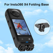 For Insta360 X5 / X4 / X3 PULUZ Quick Release 1 /4 inch Folding Base (Black)