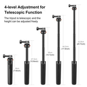 PULUZ Mini Magnetic Quick Release Selfie Stick Tripod (Black)