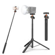 PULUZ 1.4m Phone Selfie Stick Tripod Vlog Live Streaming Holder with Phone Clip (Black) - free shipping - PMC TechLife - Order now!