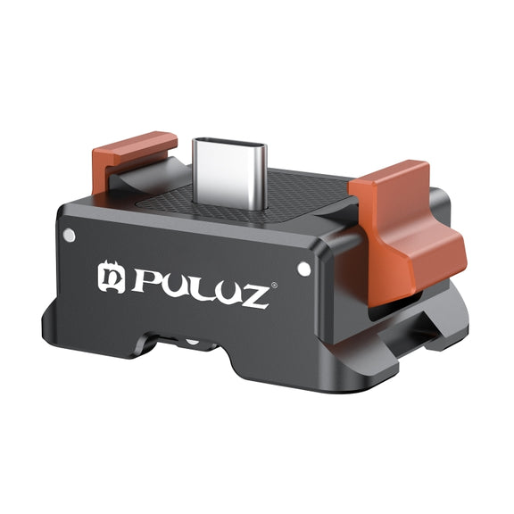 For DJI Osmo Pocket 3 PULUZ Type-C Charging Base Quick Release Mount Adapter (Black)