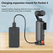 For DJI Osmo Pocket 3 PULUZ Type-C Charging Base Quick Release Mount Adapter (Black)