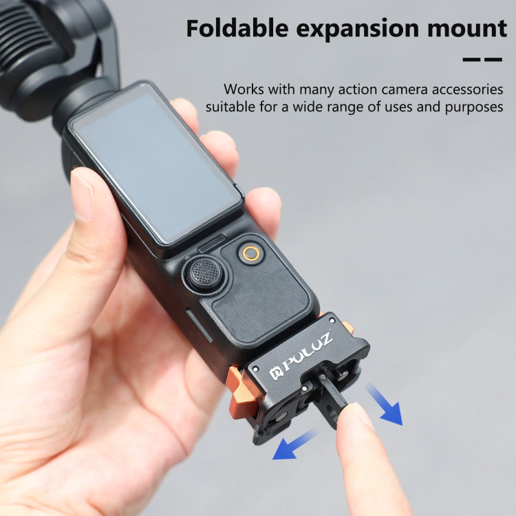 For DJI Osmo Pocket 3 PULUZ Type-C Charging Base Quick Release Mount Adapter (Black)