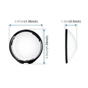 For Insta360 X5 PULUZ Rotating Optical Tempered Glass Lens Guard Protective Cover (Transparent)