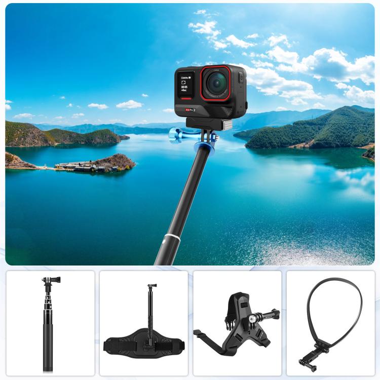 For Insta360 X5 / Ace Pro / Ace Pro 2 PULUZ Magnetic Quick Release Base Mount (Black)