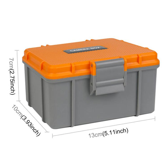 For DJI Osmo Action 5 Pro / 4 / 3 PULUZ Water-resistant Hard Carrying Suitcase Outdoor Protective Storage Box (Orange)