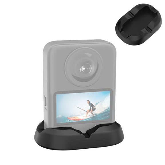For DJI Osmo 360 PULUZ Desktop Silicone Base Stand (Black)