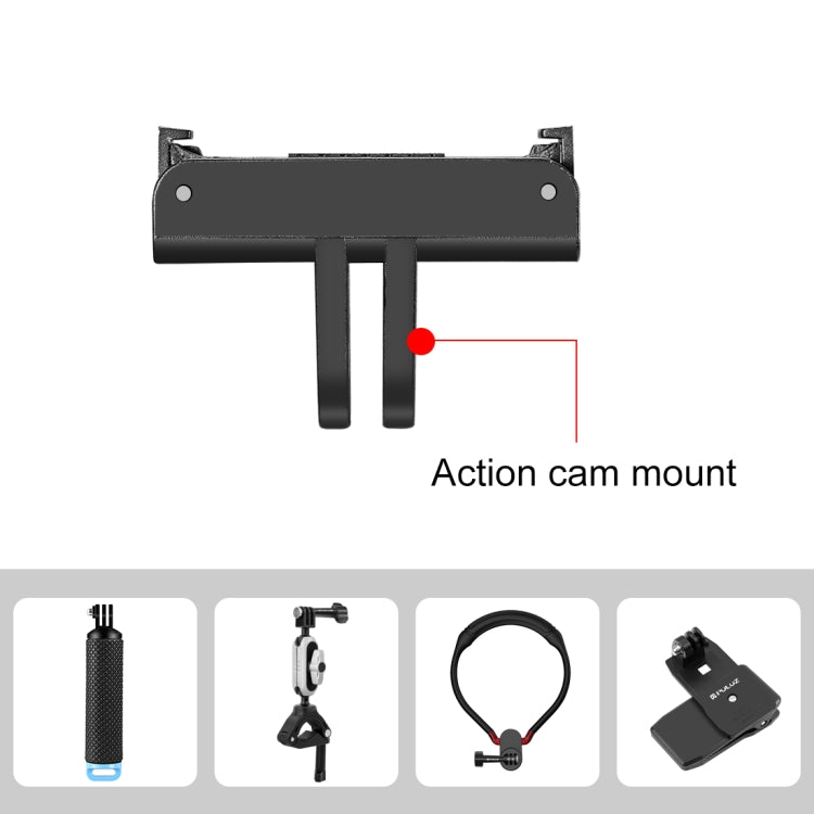 For DJI Osmo Action 5 Pro / 4 / 3 / Osmo 360 PULUZ Magnetic Quick Release Base Expansion Mount (Black)