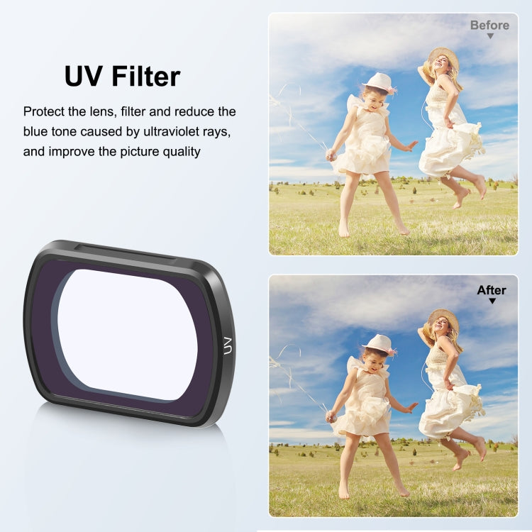 For DJI Osmo Pocket 3 PULUZ Magnetic Camera Lens UV Filter