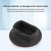 For Insta360 X4 PULUZ Silicone Dock Desktop Fixed Base Bracket (Black)