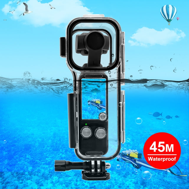 For DJI Osmo Pocket 3 PULUZ 45m Underwater Water-resistant Housing Diving Case (Transparent)