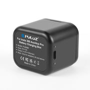 For Insta360 Ace Pro 2 / Pro 1 / Ace PULUZ Battery Charging Box Battery & Memory Card Storage Case (Black)