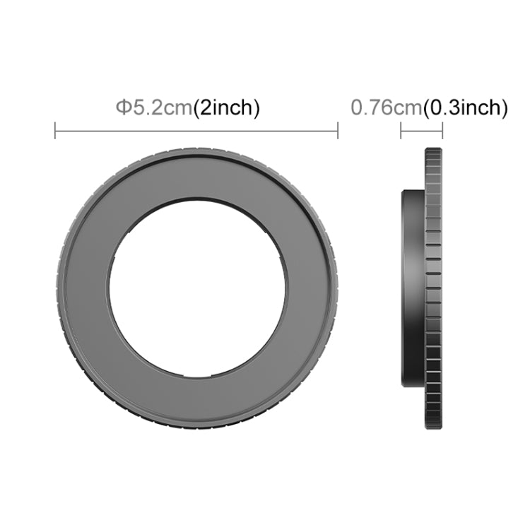 For DJI Action 5 Pro / 4 PULUZ Filter Holder Metal Protective Filter Frame (Black)