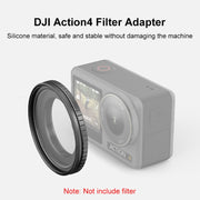 For DJI Action 5 Pro / 4 PULUZ Filter Holder Metal Protective Filter Frame (Black)