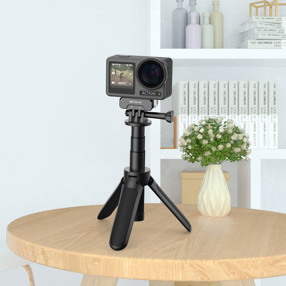 For DJI Osmo Action 5 Pro / 4 / 3 PULUZ Magnetic Quick Release Metal Base (Black)