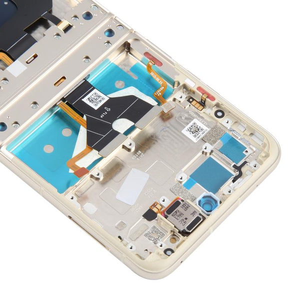 For Motorola Razr 2024 Original LCD Screen Digitizer Full Assembly with Frame (Orange)