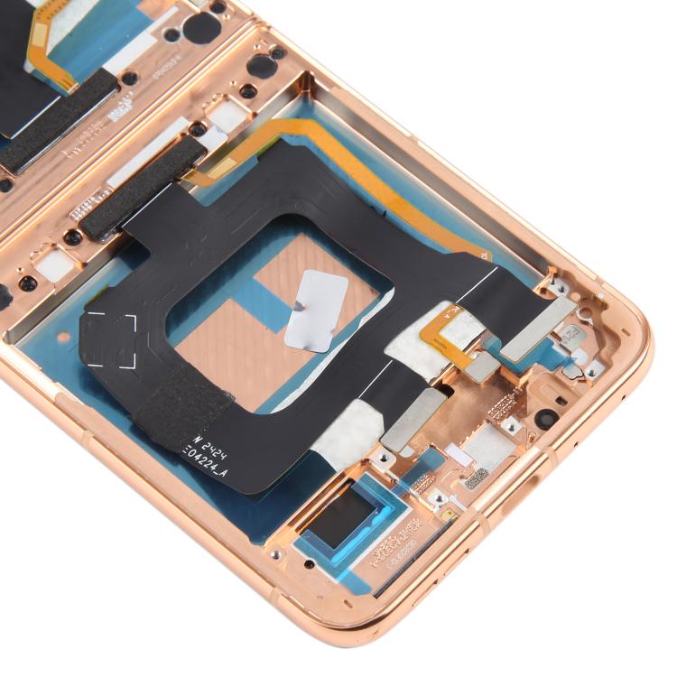 For Motorola Razr 50 Ultra Original LCD Screen Digitizer Full Assembly with Frame (Gold)