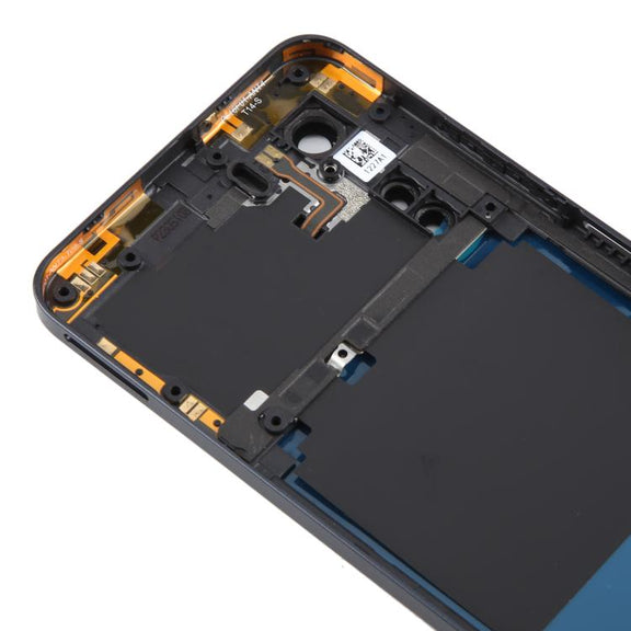 For ZTE nubia Neo 5G 8150N Plastic Battery Back Cover with Middle Frame / Camera Lens Cover(Black)