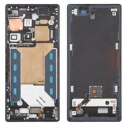 For ZTE nubia RedMagic 10 Pro Middle Frame Bezel Plate with In-Display Fingerprint Sensor Flex Cable (Black)
