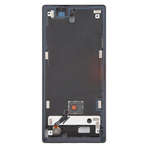For ZTE nubia RedMagic 10 Pro Middle Frame Bezel Plate with In-Display Fingerprint Sensor Flex Cable (Black)