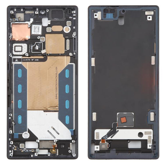 For ZTE nubia RedMagic 10 Pro Middle Frame Bezel Plate with In-Display Fingerprint Sensor Flex Cable (Black)